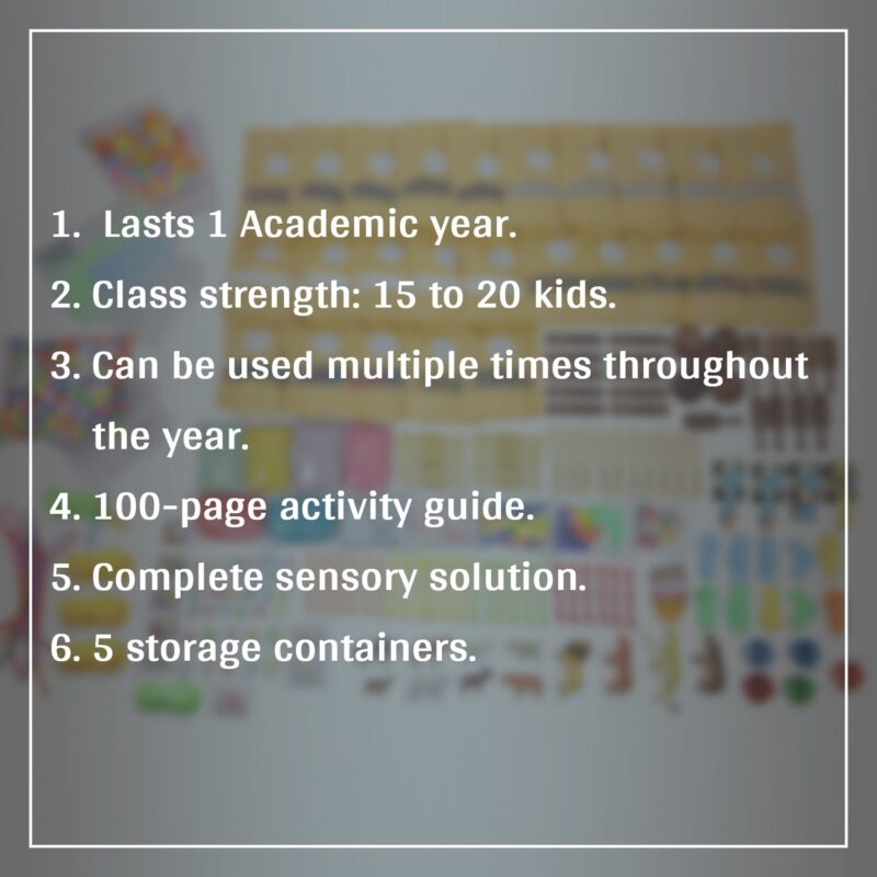 The Preschool Giant Sensory Box (100+ Activity Guide, 40+ Kgs Sensory Bases, Lasts 1 Academic Year) - Image 2