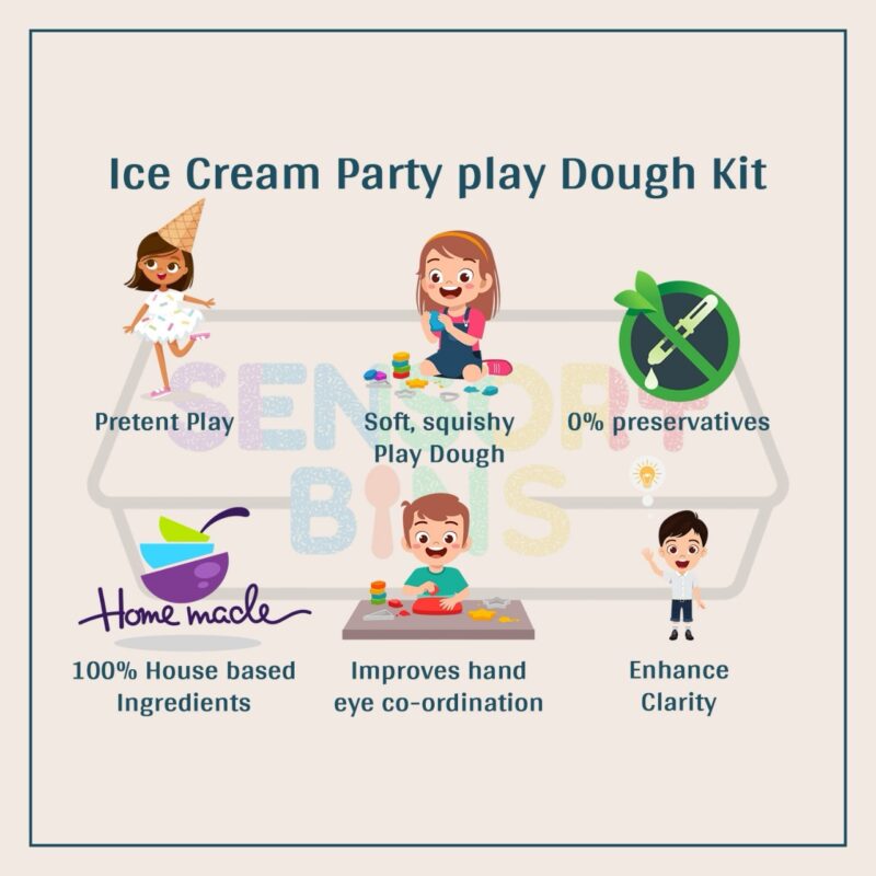 Ice Cream Party TasteSafe Play Dough Kit - Image 3